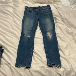 Mother The Looker Ankle Chew Jeans